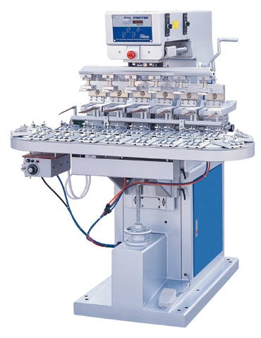 六色轉盤移印機TM-L6C